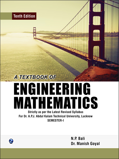 Title details for A Textbook of Engineering Mathematics (GBTU) Sem-I by N. P. Bali - Wait list